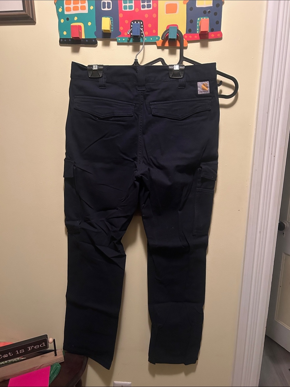 Carhartt Women's Dark Navy Straight-Leg Utility Jeans 32x32